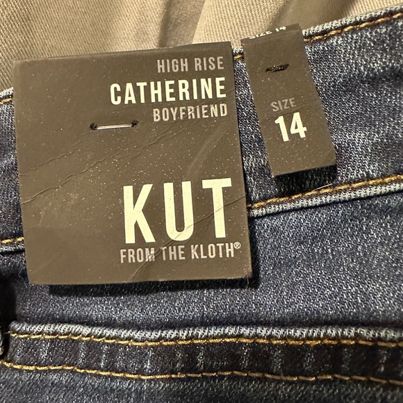 Kut From The Kloth Catherine Boyfriend Denim Jeans 14 NWT High Rise - Picture 5 of 5